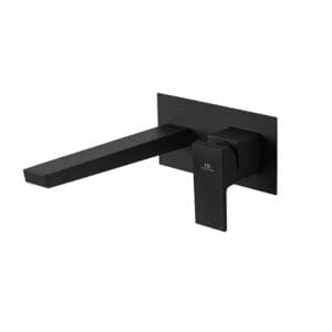 SQUARE Tek Kollu Lavabo Bataryası Matt Black