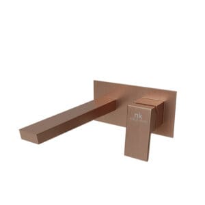 SQUARE Tek Kollu Lavabo Bataryası Burshed Copper