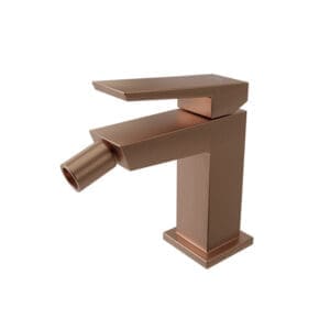 SQUARE Lavabo Bataryası Brushed Copper