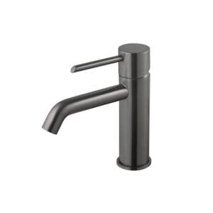 ROUND Lavabo Bataryası Brushed Titanium