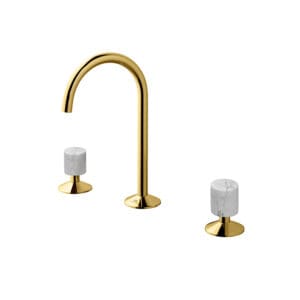 LIGNAGE Lavabo Bataryası Gold Carrara