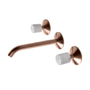 LIGNAGE Duvardan Lavabo Bataryası Brushed Copper Carrara